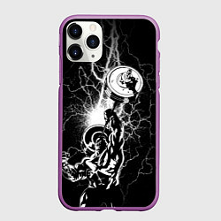 Чехол iPhone 11 Pro матовый Powerlifting, цвет: 3D-фиолетовый