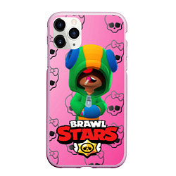 Чехол iPhone 11 Pro матовый Brawl stars, цвет: 3D-розовый