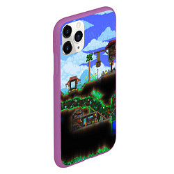 Чехол iPhone 11 Pro матовый TERRARIA EXCLUSIVE, цвет: 3D-фиолетовый — фото 2