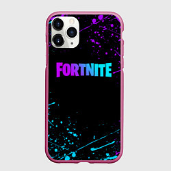 Чехол iPhone 11 Pro матовый FORTNITE, цвет: 3D-малиновый