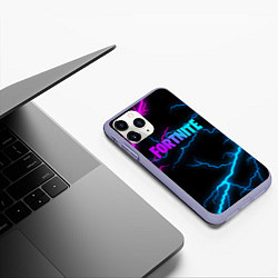 Чехол iPhone 11 Pro матовый FORTNITE, цвет: 3D-светло-сиреневый — фото 2