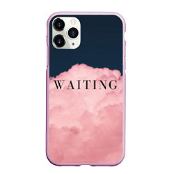 Чехол iPhone 11 Pro матовый WAITING, цвет: 3D-розовый