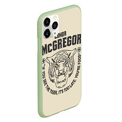 Чехол iPhone 11 Pro матовый Conor McGregor, цвет: 3D-салатовый — фото 2