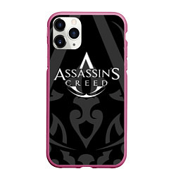 Чехол iPhone 11 Pro матовый Assassin’s Creed, цвет: 3D-малиновый