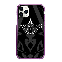 Чехол iPhone 11 Pro матовый Assassin’s Creed, цвет: 3D-фиолетовый