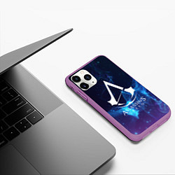 Чехол iPhone 11 Pro матовый Assassin’s Creed, цвет: 3D-фиолетовый — фото 2