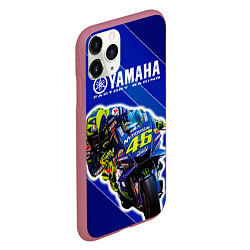 Чехол iPhone 11 Pro матовый Valentino Rossi, цвет: 3D-малиновый — фото 2