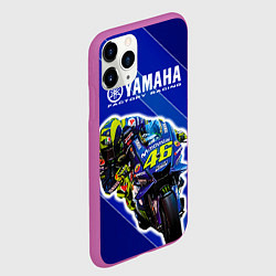 Чехол iPhone 11 Pro матовый Valentino Rossi, цвет: 3D-фиолетовый — фото 2