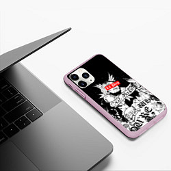 Чехол iPhone 11 Pro матовый LIL PEEP, цвет: 3D-розовый — фото 2