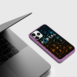 Чехол iPhone 11 Pro матовый PORTAL, цвет: 3D-фиолетовый — фото 2