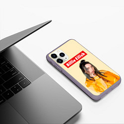 Чехол iPhone 11 Pro матовый BILLIE EILISH, цвет: 3D-серый — фото 2