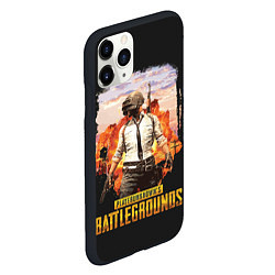 Чехол iPhone 11 Pro матовый PUBG, цвет: 3D-черный — фото 2