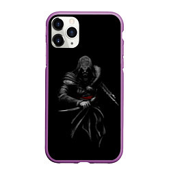 Чехол iPhone 11 Pro матовый Assassin’s Creed, цвет: 3D-фиолетовый