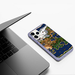 Чехол iPhone 11 Pro матовый HEROES 3 КАРТА, цвет: 3D-светло-сиреневый — фото 2