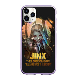 Чехол iPhone 11 Pro матовый Jinx, цвет: 3D-светло-сиреневый