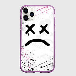 Чехол iPhone 11 Pro матовый LIL PEEP, цвет: 3D-фиолетовый