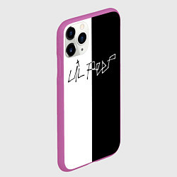 Чехол iPhone 11 Pro матовый LIL PEEP НА СПИНЕ, цвет: 3D-фиолетовый — фото 2