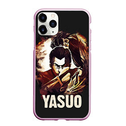 Чехол iPhone 11 Pro матовый Yasuo, цвет: 3D-розовый