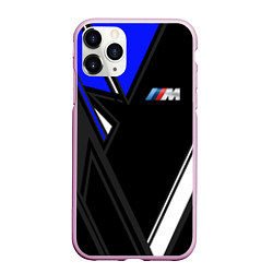 Чехол iPhone 11 Pro матовый BMW, цвет: 3D-розовый