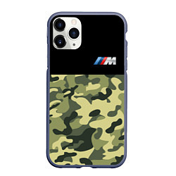 Чехол iPhone 11 Pro матовый BMW, цвет: 3D-серый