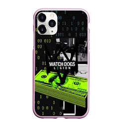 Чехол iPhone 11 Pro матовый WATCH DOGS:LEGION, цвет: 3D-розовый