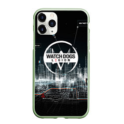 Чехол iPhone 11 Pro матовый WATCH DOGS:LEGION, цвет: 3D-салатовый