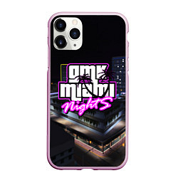 Чехол iPhone 11 Pro матовый GTA VI: MIAMI NIGHTS, цвет: 3D-розовый