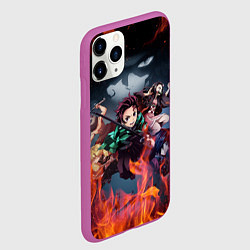 Чехол iPhone 11 Pro матовый KIMETSU NO YAIBA, цвет: 3D-фиолетовый — фото 2