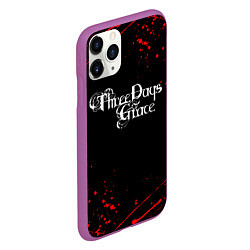 Чехол iPhone 11 Pro матовый Three Days Grace, цвет: 3D-фиолетовый — фото 2