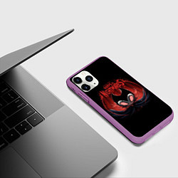 Чехол iPhone 11 Pro матовый Hollow Knight, цвет: 3D-фиолетовый — фото 2