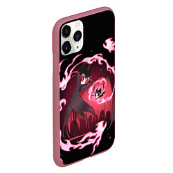 Чехол iPhone 11 Pro матовый Hollow Knight, цвет: 3D-малиновый — фото 2