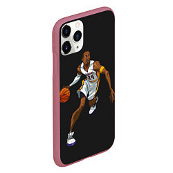 Чехол iPhone 11 Pro матовый Kobe Bryant, цвет: 3D-малиновый — фото 2