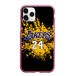 Чехол iPhone 11 Pro матовый Kobe Bryant, цвет: 3D-малиновый