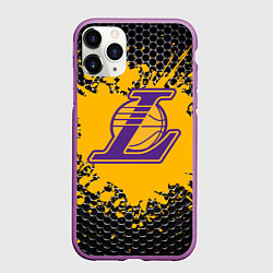 Чехол iPhone 11 Pro матовый Kobe Bryant, цвет: 3D-фиолетовый