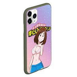 Чехол iPhone 11 Pro матовый MY HERO ACADEMIA, цвет: 3D-темно-зеленый — фото 2