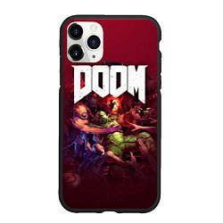 Чехол iPhone 11 Pro матовый Doom, цвет: 3D-черный