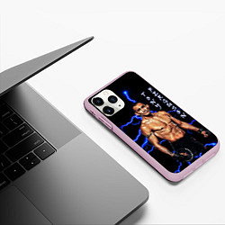 Чехол iPhone 11 Pro матовый TONY FERGUSON, цвет: 3D-розовый — фото 2