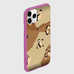 Чехол iPhone 11 Pro матовый ПОЛЕВОЙ АРМЕЙСКИЙ, цвет: 3D-фиолетовый — фото 2