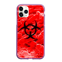 Чехол iPhone 11 Pro матовый PLAGUE INCBIOHAZARD, цвет: 3D-фиолетовый