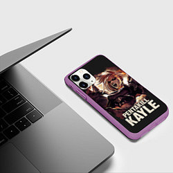 Чехол iPhone 11 Pro матовый Kayle, цвет: 3D-фиолетовый — фото 2