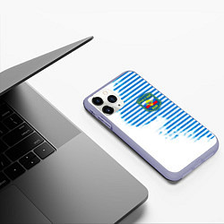 Чехол iPhone 11 Pro матовый ВДВ, цвет: 3D-светло-сиреневый — фото 2