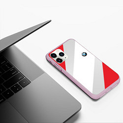 Чехол iPhone 11 Pro матовый БМВ, цвет: 3D-розовый — фото 2