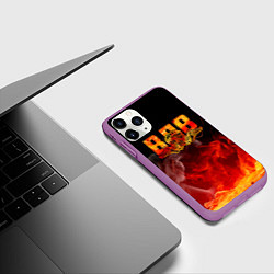 Чехол iPhone 11 Pro матовый ВДВ, цвет: 3D-фиолетовый — фото 2