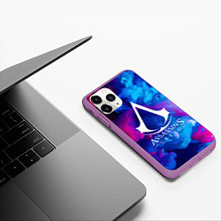 Чехол iPhone 11 Pro матовый ASSASSINS CREED, цвет: 3D-фиолетовый — фото 2