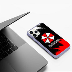 Чехол iPhone 11 Pro матовый UMBRELLA CORP, цвет: 3D-светло-сиреневый — фото 2