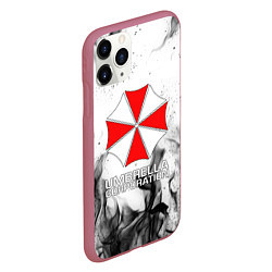 Чехол iPhone 11 Pro матовый UMBRELLA CORP, цвет: 3D-малиновый — фото 2