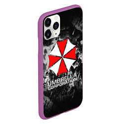 Чехол iPhone 11 Pro матовый UMBRELLA CORP, цвет: 3D-фиолетовый — фото 2