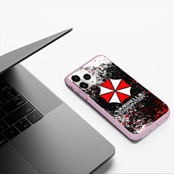 Чехол iPhone 11 Pro матовый UMBRELLA CORP, цвет: 3D-розовый — фото 2