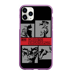 Чехол iPhone 11 Pro матовый Cowboy Bebop anime, цвет: 3D-фиолетовый