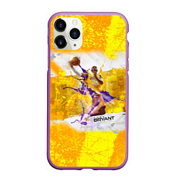 Чехол iPhone 11 Pro матовый Kobe Bryant, цвет: 3D-фиолетовый